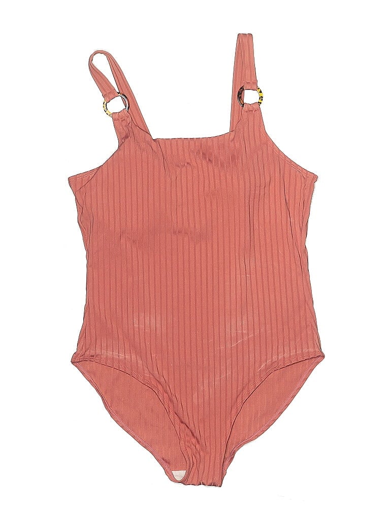 Pre-owned Pink Lily Bodysuit In Orange