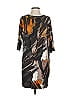 Ali Ro 100% Silk Graphic Brown Casual Dress Size 4 - photo 1