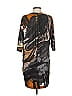 Ali Ro 100% Silk Graphic Brown Casual Dress Size 4 - photo 2