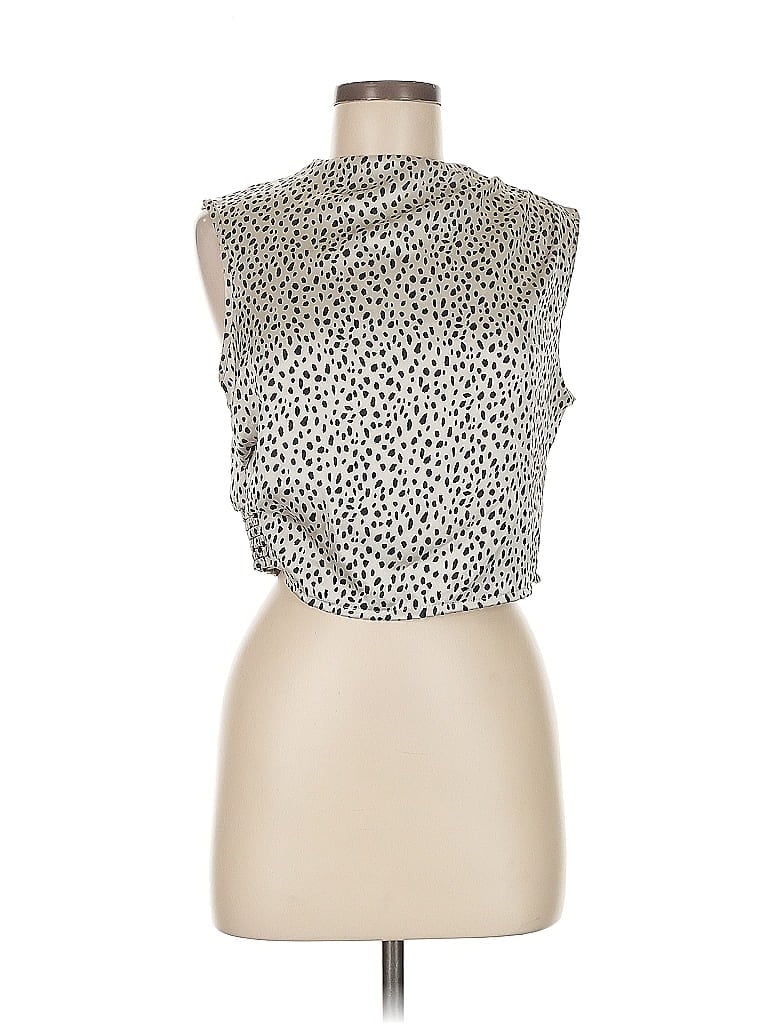 Pre-owned Sincerely Jules Sleeveless Blouse In Silver