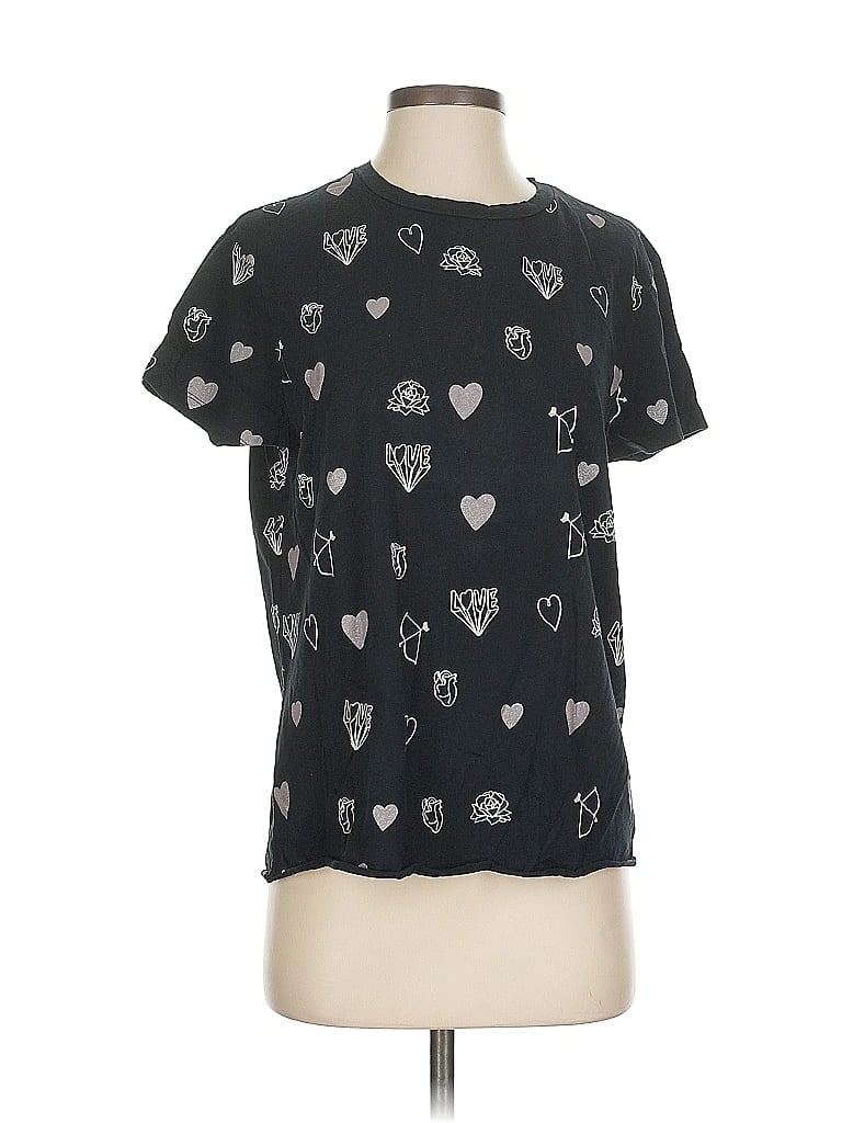 Pre-owned Mango Short Sleeve T-shirt In Black
