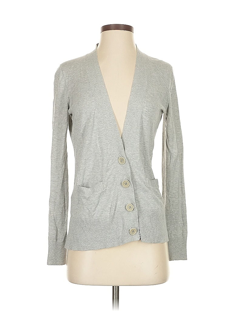 Pre-owned Bcbgmaxazria Cardigan Sweater In Gray