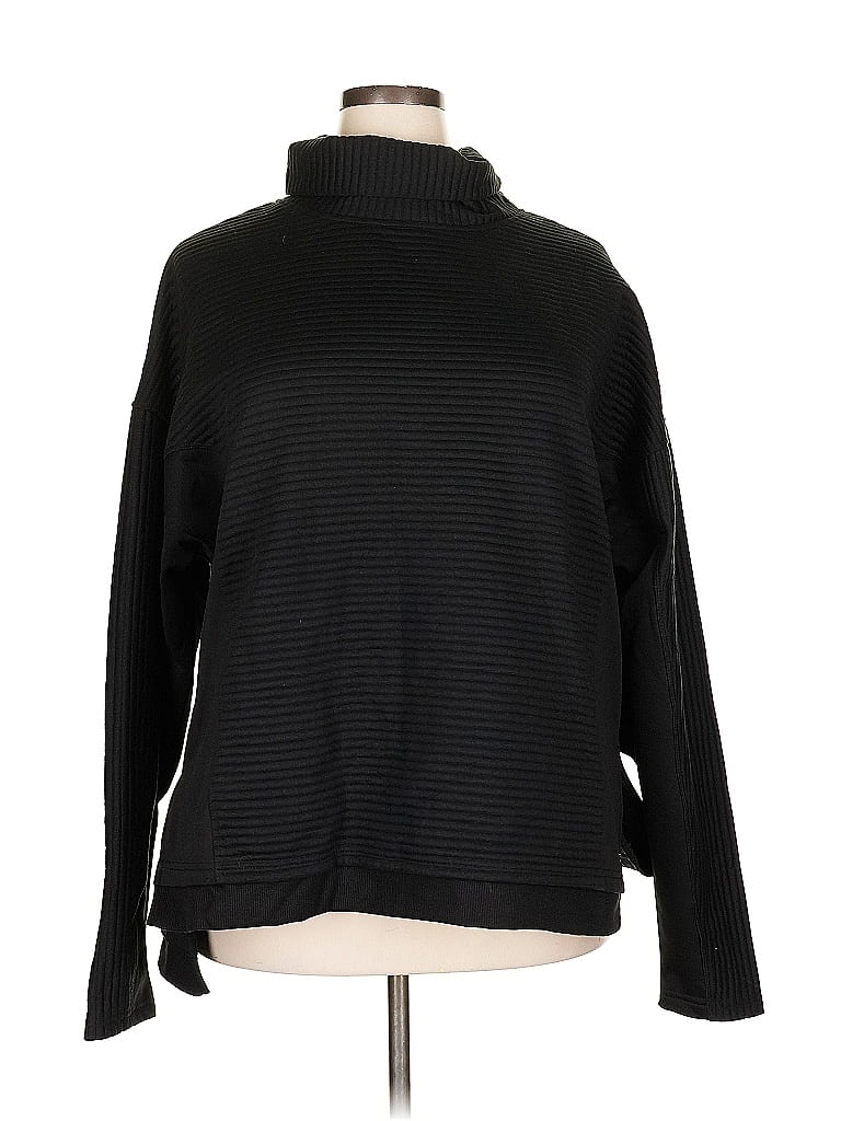 Pre-owned Tahari Turtleneck Sweater In Black