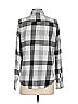 Universal Thread 100% Cotton Checkered-gingham Gray Long Sleeve Button-Down Shirt Size XS - photo 2