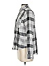 Universal Thread 100% Cotton Checkered-gingham Gray Long Sleeve Button-Down Shirt Size XS - photo 5