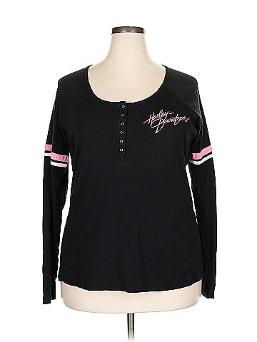 Harley Davidson Long Sleeve Henley (view 1)