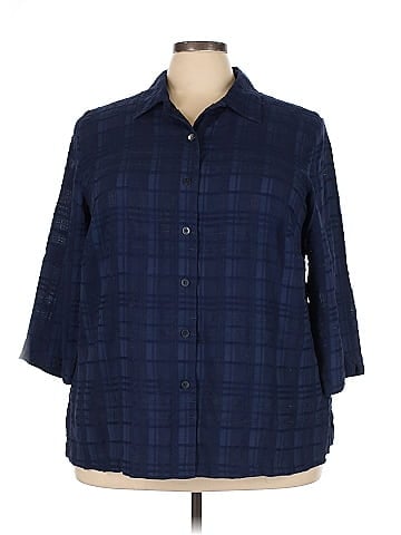 Allison Daley 3/4 Sleeve Button-Down Shirt (view 1)