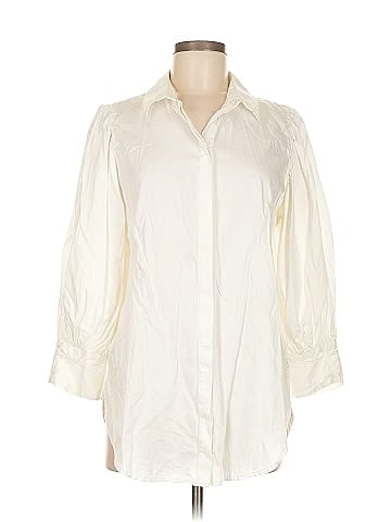 Something Navy 3/4 Sleeve Button-Down Shirt (view 1)