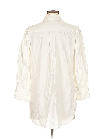 Something Navy 3/4 Sleeve Button-Down Shirt (view 2)