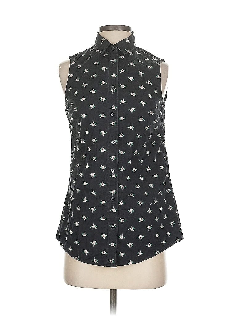 Pre-owned Banana Republic Sleeveless Blouse In Black