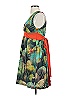 Eva Franco 100% Cotton Tropical Green Cocktail Dress Size 0 - photo 4
