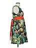 Eva Franco 100% Cotton Tropical Green Cocktail Dress Size 0 - photo 3