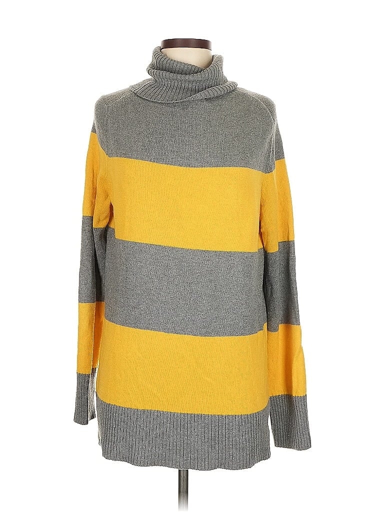 Click to view more detailed imagery on our partner's website Pre-owned Lands' End Turtleneck Sweater In Yellow