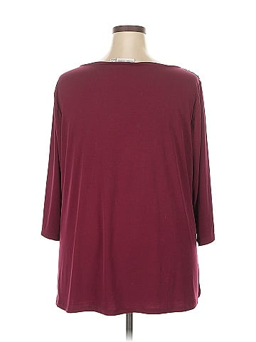 Susan Graver 3/4 Sleeve T-Shirt (view 2)