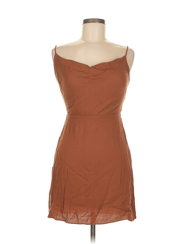 Pre-owned Sun-deh Cocktail Dress In Brown