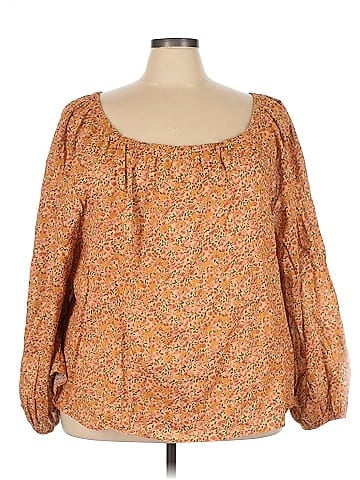 a.n.a. A New Approach 3/4 Sleeve Blouse (view 1)
