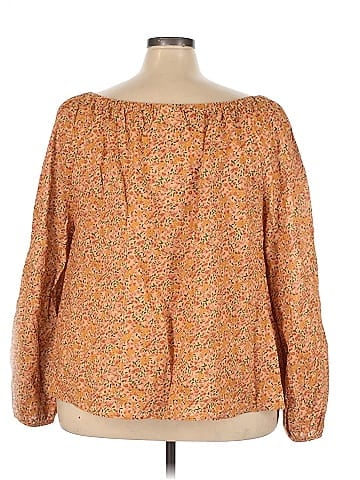 a.n.a. A New Approach 3/4 Sleeve Blouse (view 2)