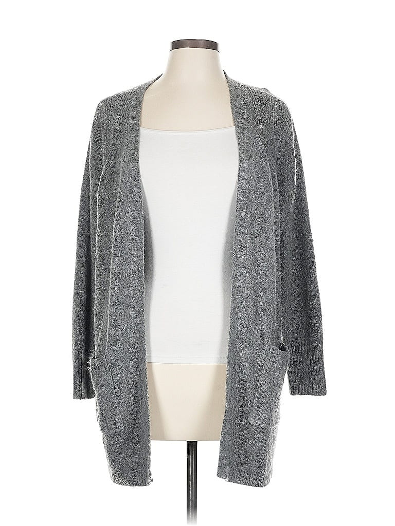 Pre-owned Christopher & Banks Cardigan Sweater In Gray