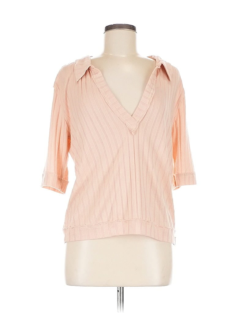 Pre-owned We The Free 3/4 Sleeve T-shirt In Pink