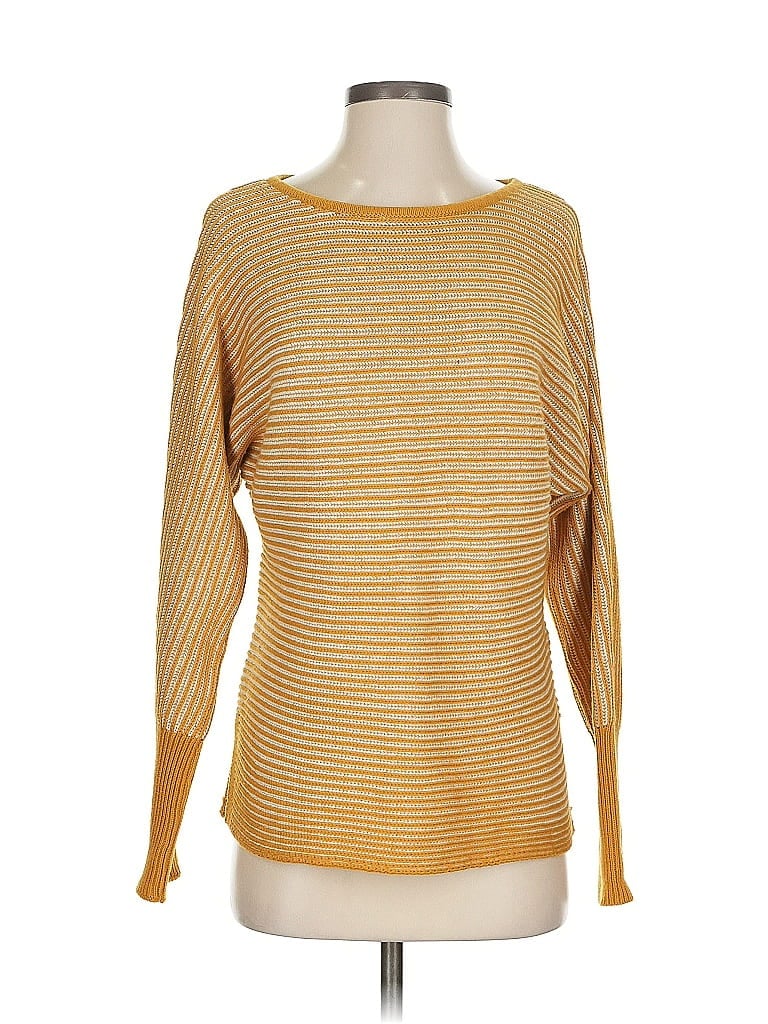 Pre-owned Max Studio Pullover Sweater In Yellow