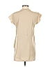 Ann Taylor 100% Polyester Tan Ivory Short Sleeve Blouse Size XXS - photo 2