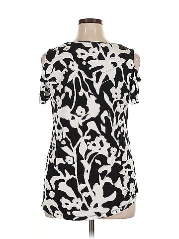 JM Collection Short Sleeve Blouse (view 2)