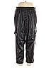 Gap 100% Polyester Black Faux Leather Pants Size XL - photo 1