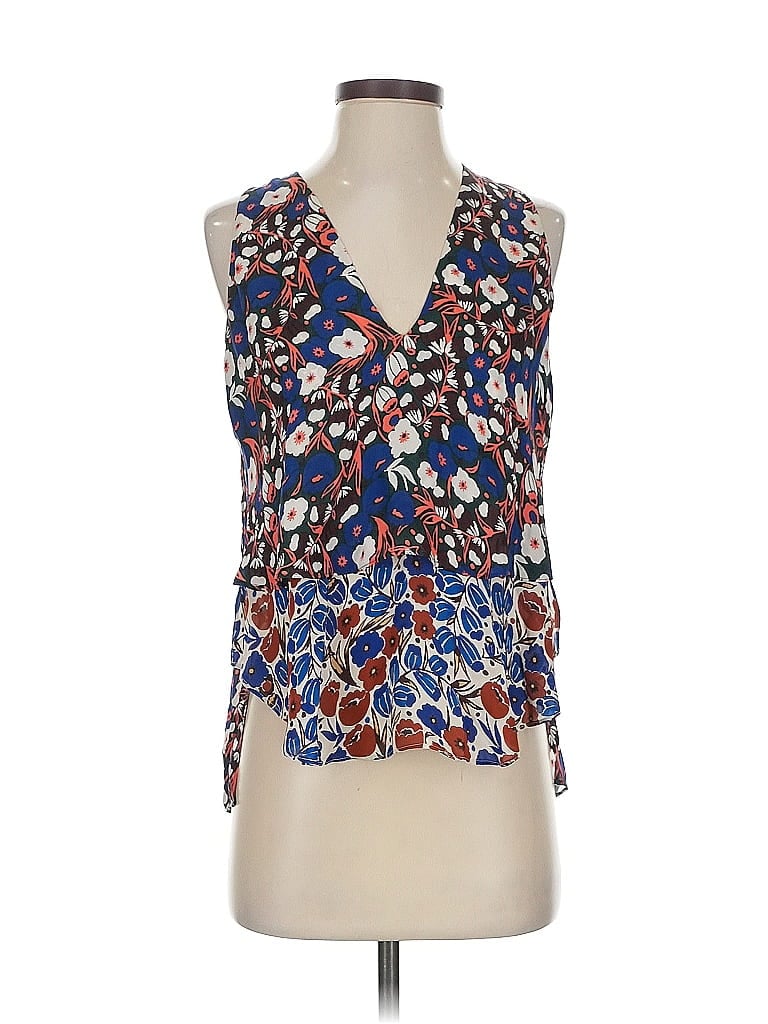 Derek Lam 10 Crosby Sleeveless Blouse In Multi