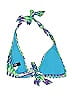 ABS Print Green Swimsuit Top Size 12 - photo 2