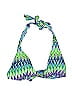 ABS Print Green Swimsuit Top Size 12 - photo 1
