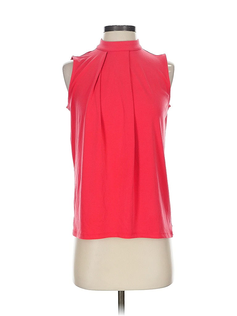 Pre-owned Banana Republic Factory Store Sleeveless Blouse In Red