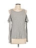 MICHAEL Michael Kors Solid Gray Long Sleeve Top Size L - photo 1