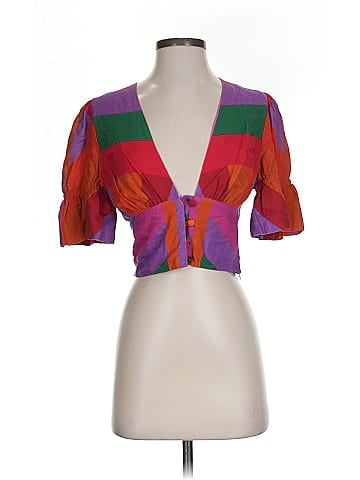 FARM Rio Short Sleeve Blouse (view 1)
