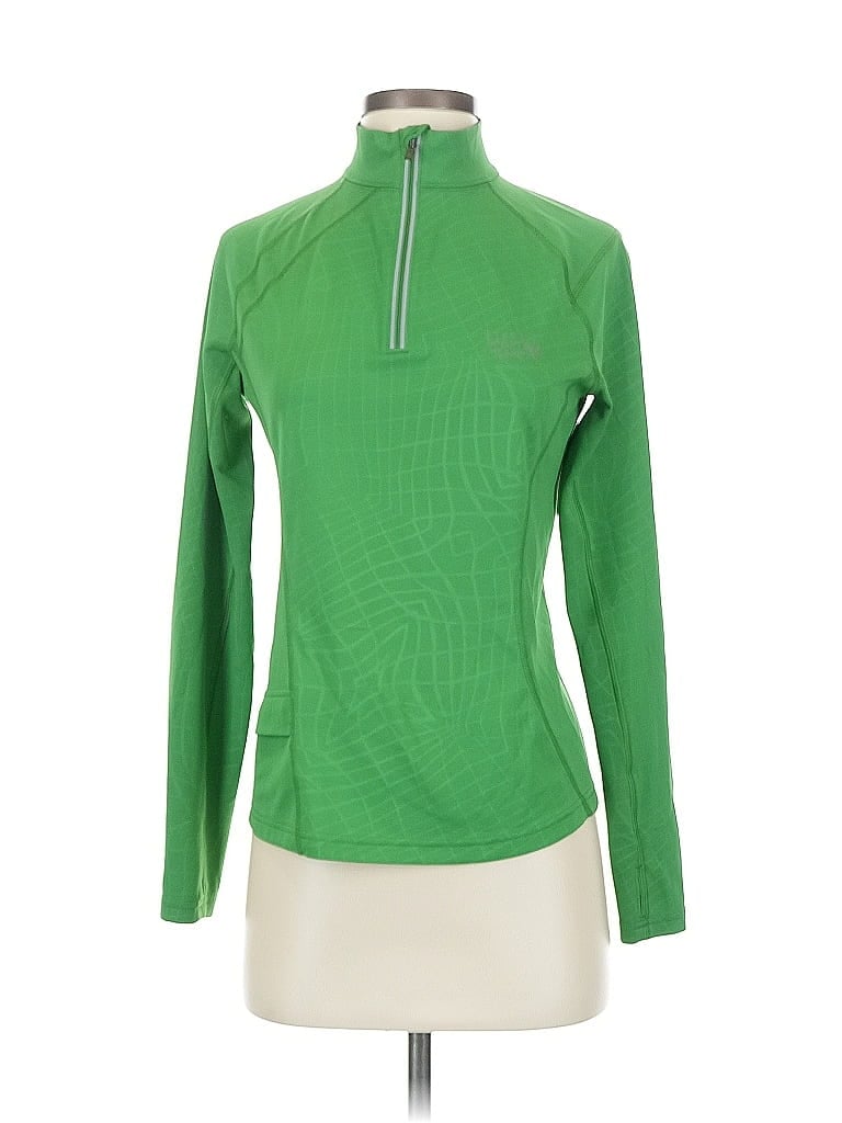 Mountain Hardwear 100% Polyester Green Long Sleeve T-Shirt Size S - photo 1