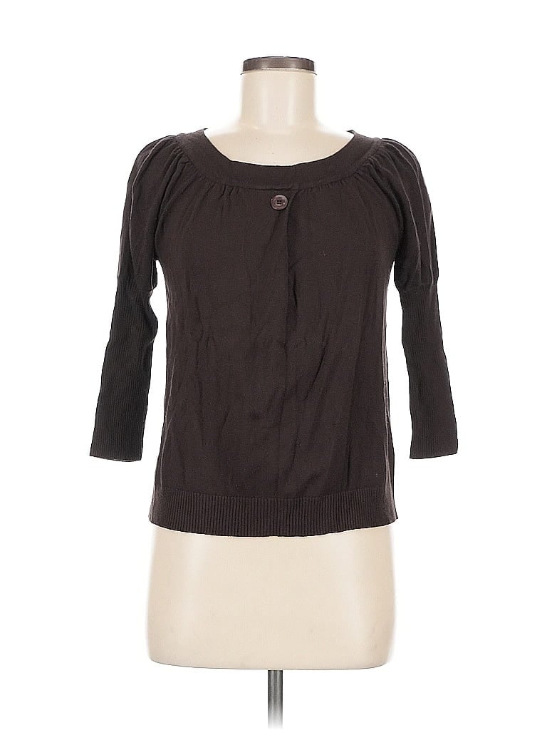 Pre-owned Assorted Brands Cardigan Sweater In Brown