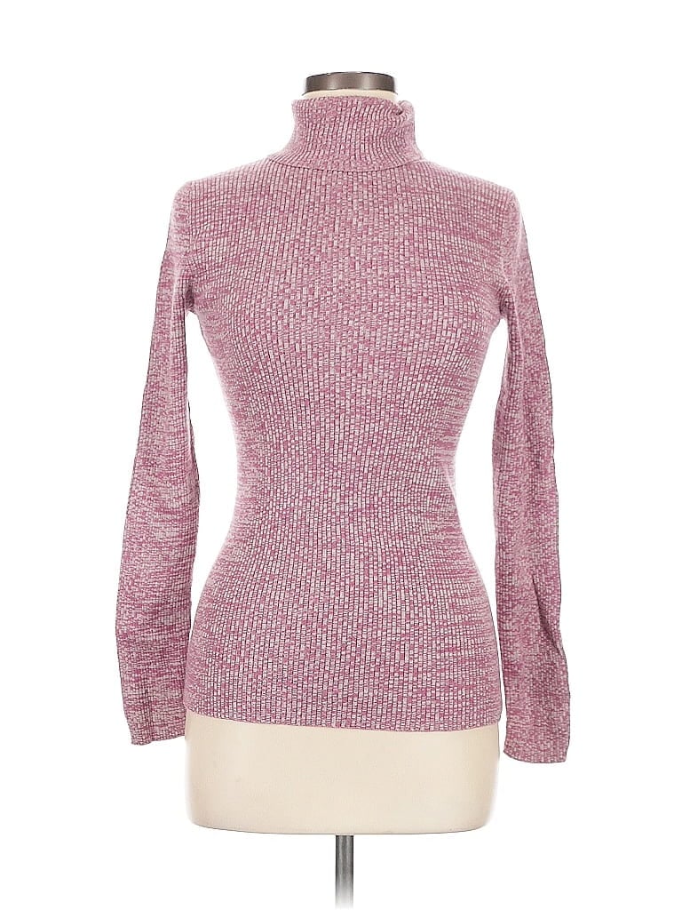 Moda International 100% Cotton Pink Turtleneck Sweater Size M - photo 1