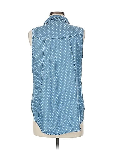 Velvet Heart Sleeveless Button-Down Shirt (view 2)