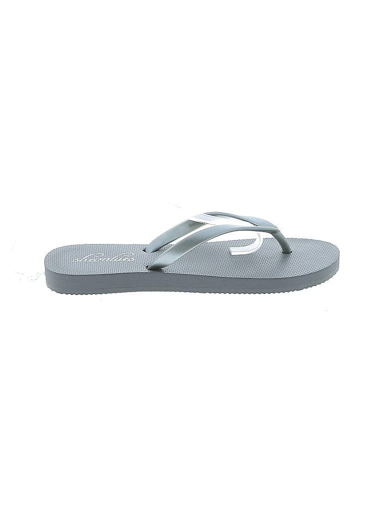 Pre-owned Assorted Brands Flip Flops In Gray