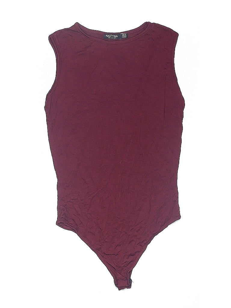 NASTY GAL INC. Pre-owned Bodysuit In Burgundy