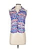 Xhilaration 100% Polyester Purple Sleeveless Blouse Size L - photo 1