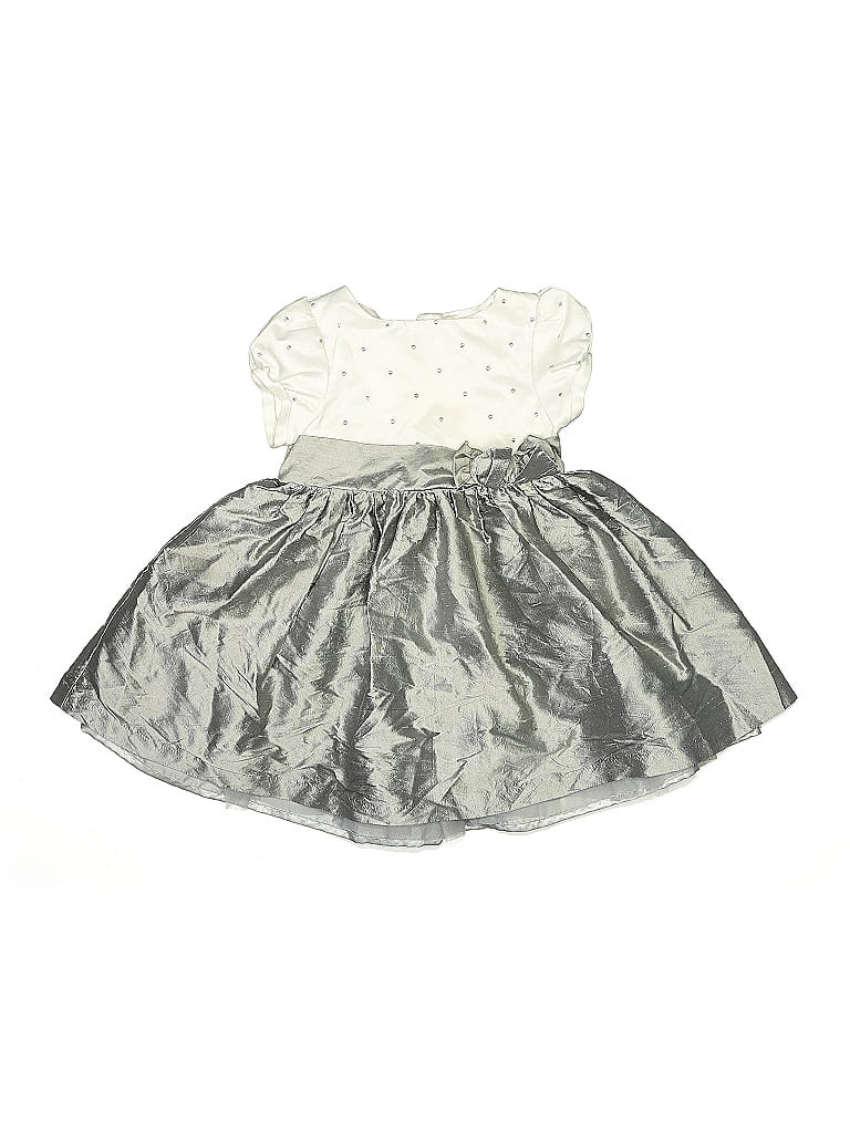 Pre-owned Gymboree Kids' Dress In Silver