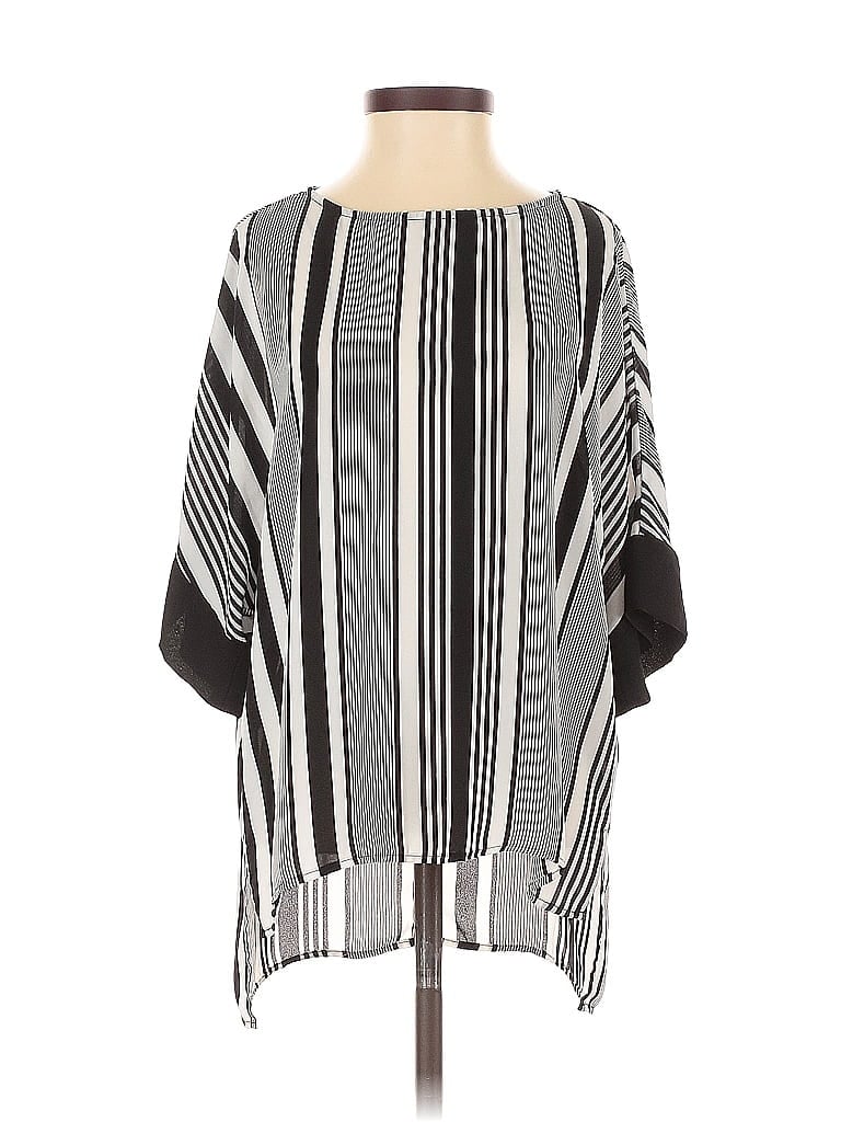 Pre-owned Vince Camuto 3/4 Sleeve T-shirt In Black