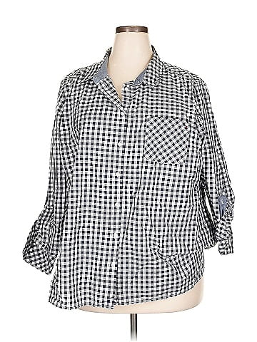 Tommy Hilfiger 3/4 Sleeve Button-Down Shirt (view 1)