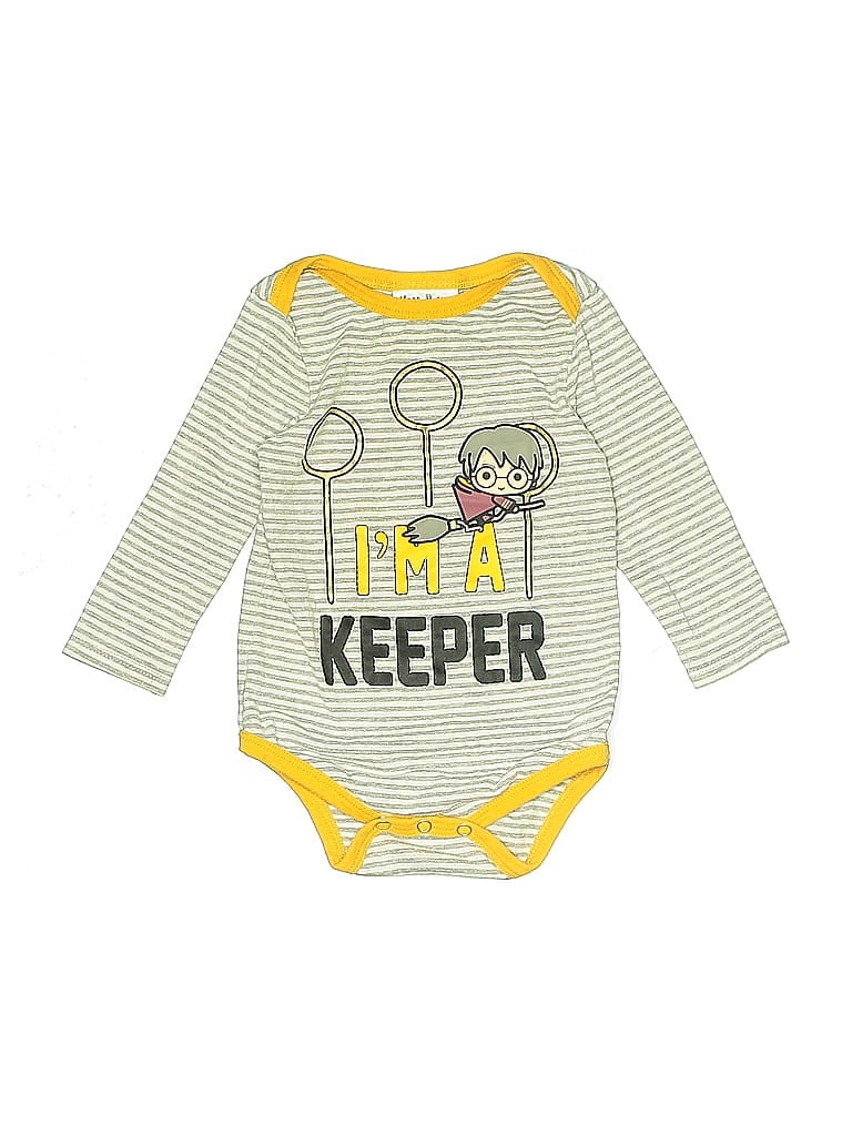 Click to view more detailed imagery on our partner's website Pre-owned Harry Potter Babies' Long Sleeve Onesie In Green