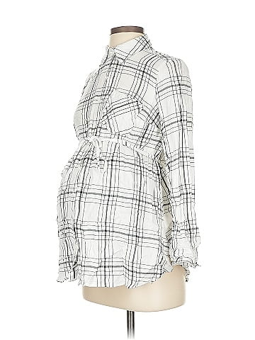 BeMaternity by Ingrid & Isabel Long Sleeve Blouse (view 1)
