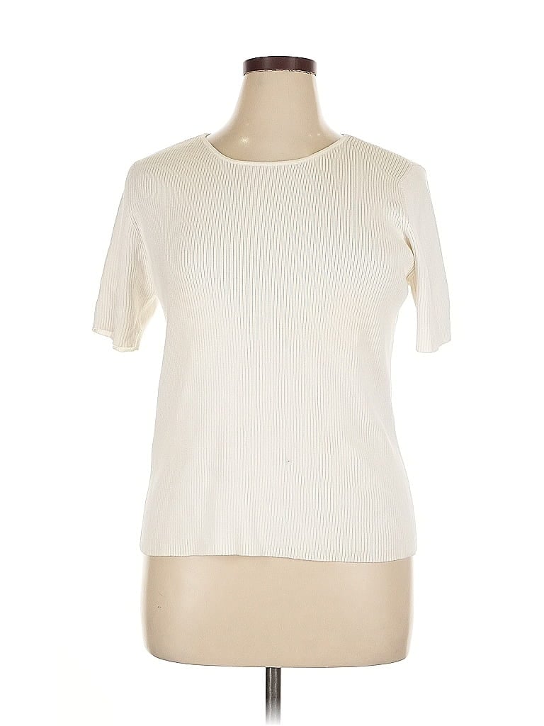 Click to view more detailed imagery on our partner's website Pre-owned Charter Club Cardigan Sweater In White