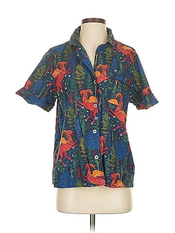 Printfresh Short Sleeve Button-Down Shirt (view 1)
