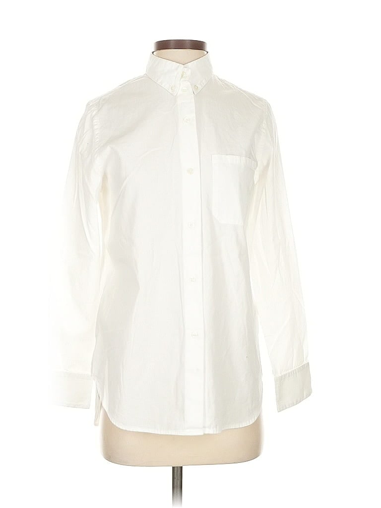 Pre-owned Assorted Brands Long Sleeve Button Down Shirt In White