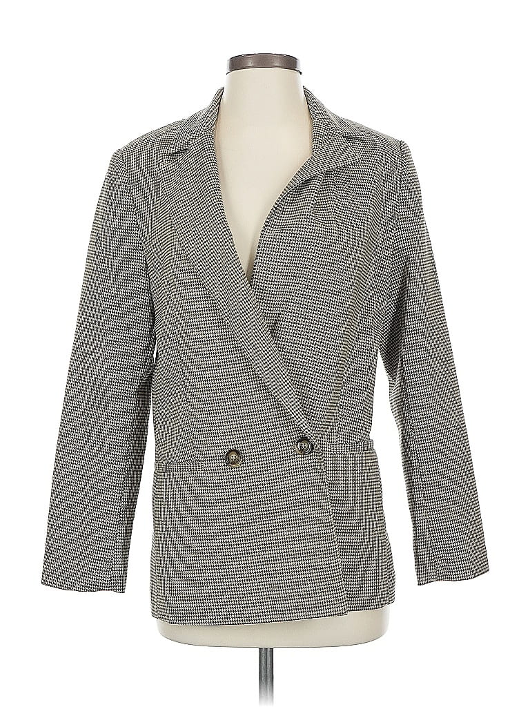 Pre-owned Mng Blazer Jacket In Gray