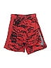Nike 100% Polyester Graphic Red Board Shorts Size 7 - photo 1